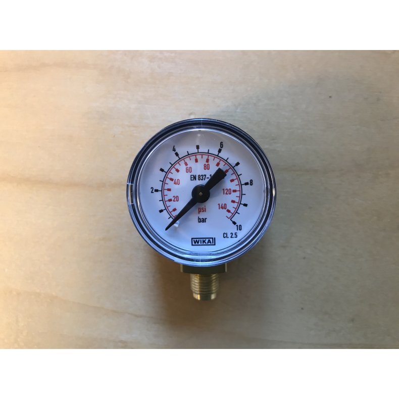 Manometer 0-10 bar, 1/8" nedad